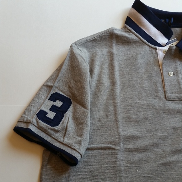 NEW Men Ralph Lauren Polo Shirt Heather Gray - Picture 4 of 5